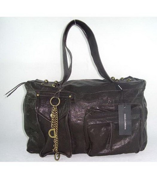 D & G signorina Silky Satchel_Chocolate Pelle